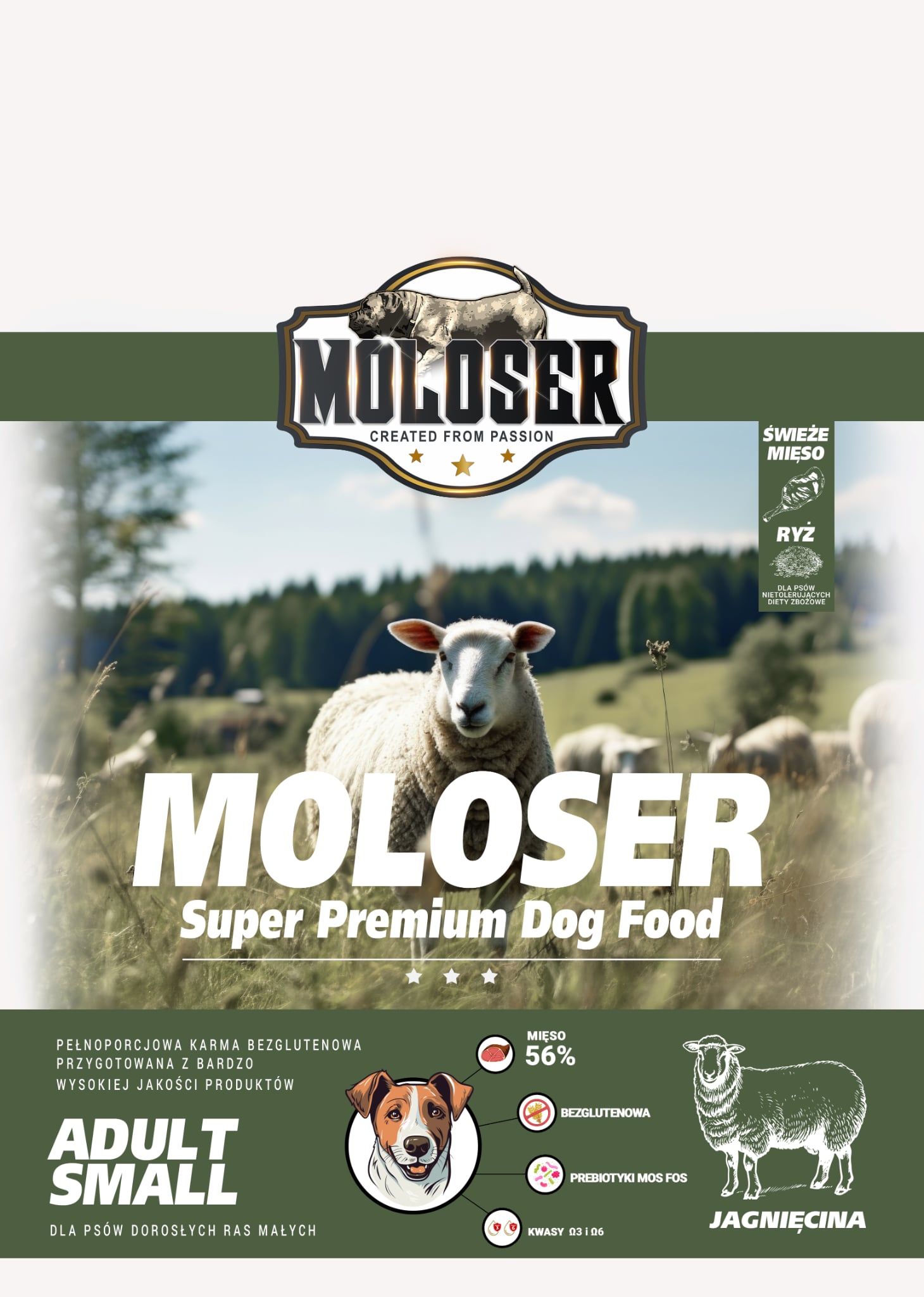 KARMA SUCHA MOLOSER JAGNIĘCINA RYŻ - obrazek 3