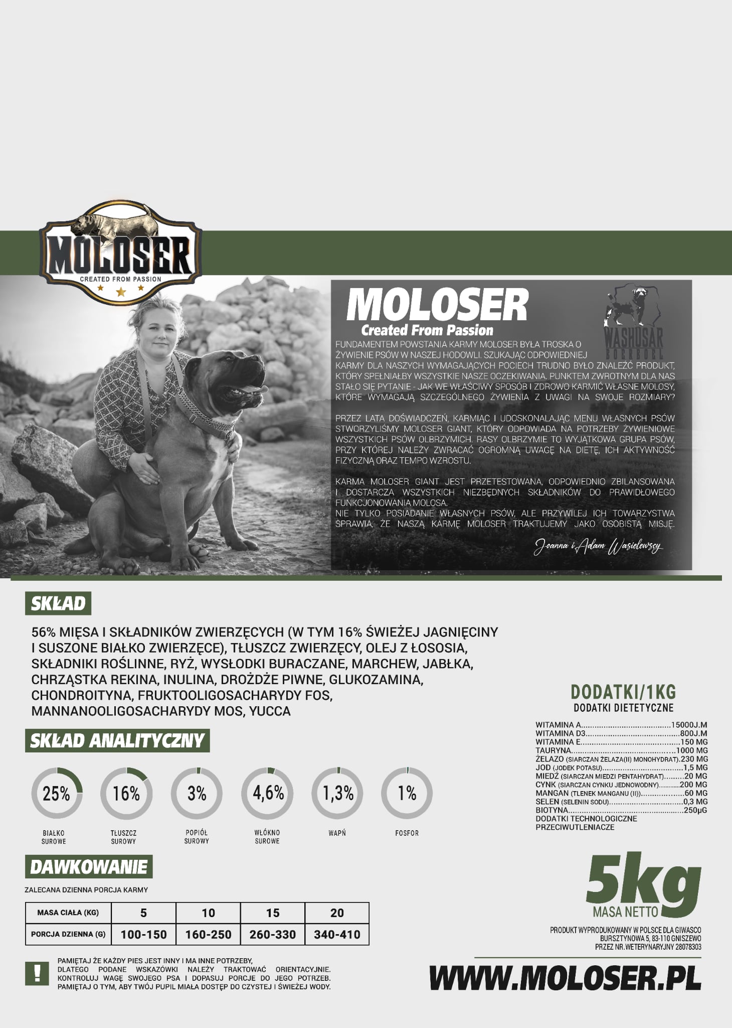 KARMA SUCHA MOLOSER JAGNIĘCINA RYŻ - obrazek 2